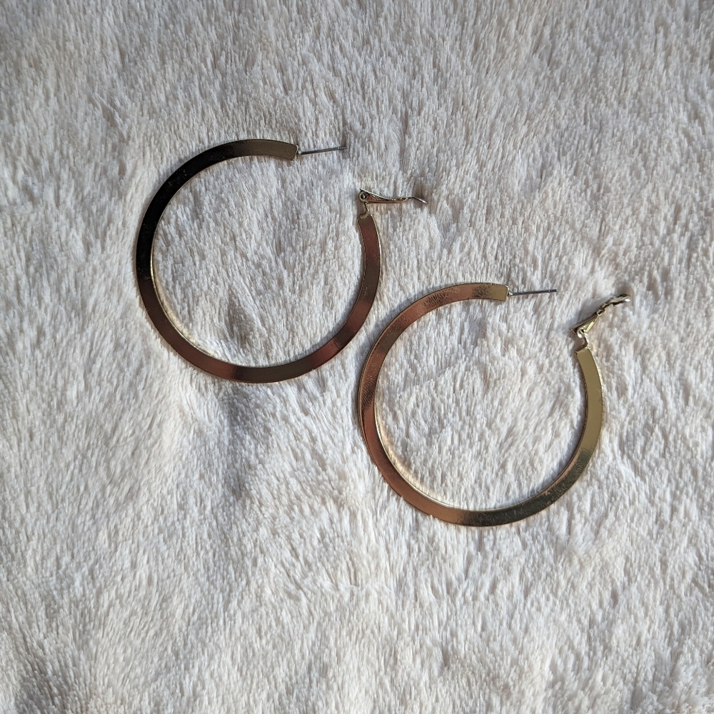 Gold Hoops - Picture 2 of 3